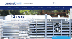 Desktop Screenshot of coronet-scaffold.com